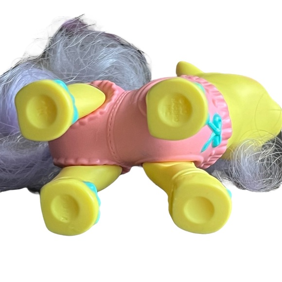 Vintage 1990 G1 My Little Pony Baby Toe Dancer MLP Yellow Pink Purple Ballerina - Picture 15 of 16